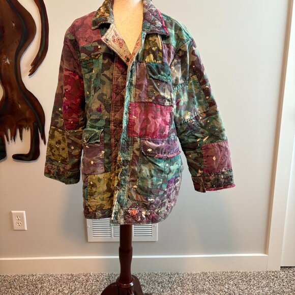 Magnolia Pearl Jackets & Blazers - Magnolia Pearl Patchwork Puff Jacket #1068   RARE - NWOT